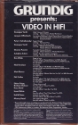 1Grundig presents Video in Hifi vhs1b